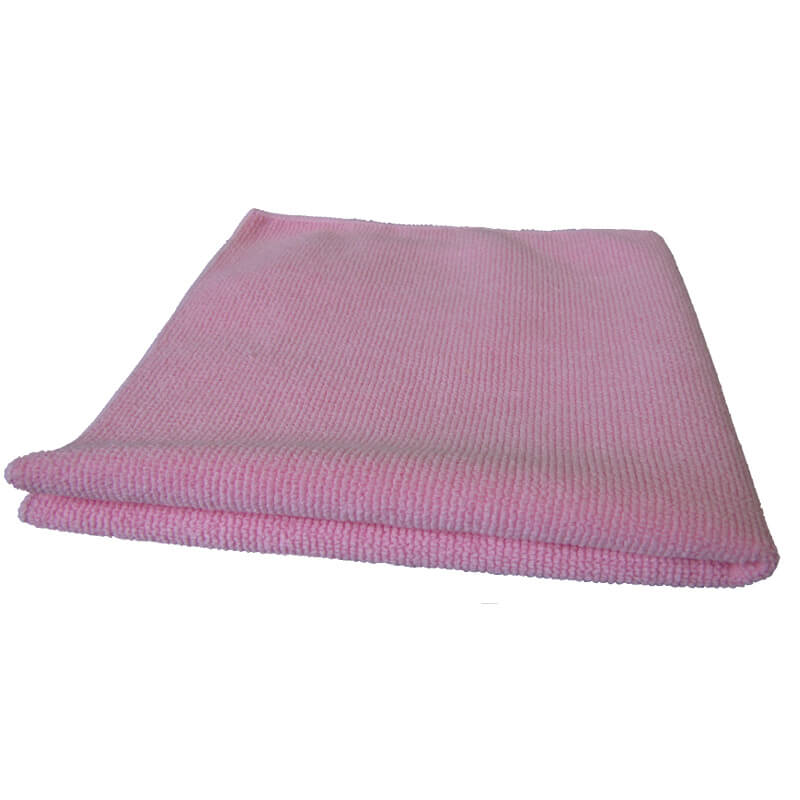 CHIFFONS MICROFIBRE TRICOT LUXE 40x40 ROSE - Absorptions, essuyages, lustrages